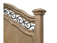 Magnussen Home Marisol Fawn Queen Panel Bed With 2 Nightstands