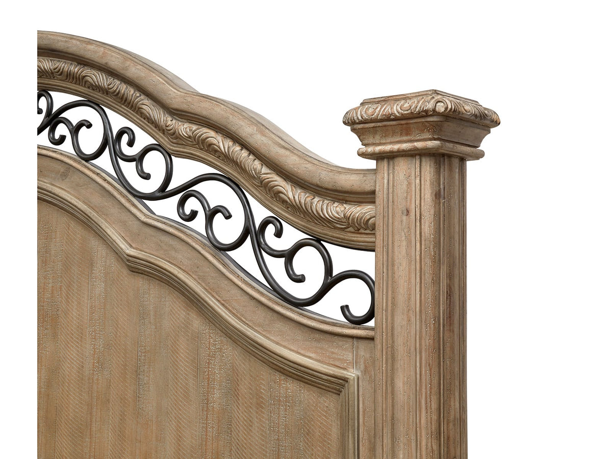 Magnussen Home Marisol Fawn Queen Panel Bed With 2 Bachelor Chests