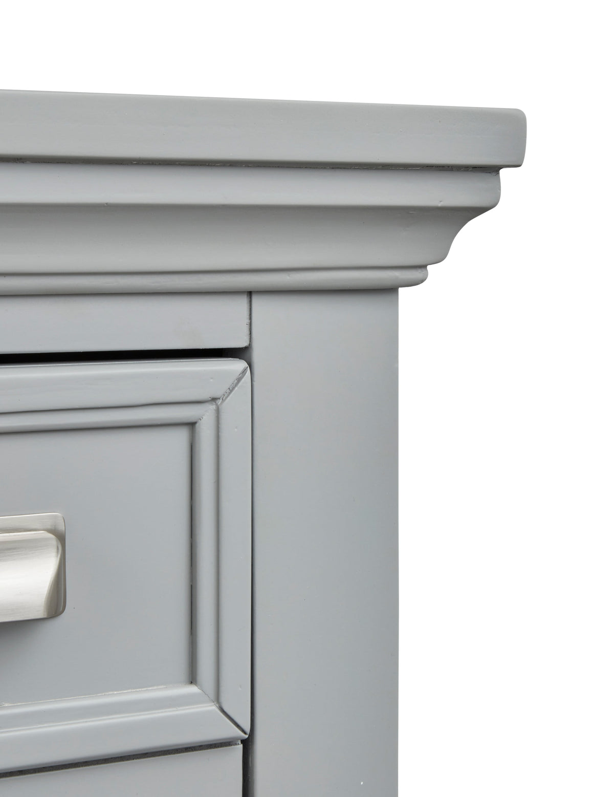 Magnussen Home Charleston Harbor Gray Queen Grey Panel Bed With Nightstand