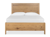 Magnussen Home Davenport Rustic Caramel Queen Panel Bed With 2 Nightstands