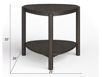 Magnussen Home Hadleigh Black Coffee Bean Shaped Accent End Table