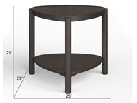 Magnussen Home Hadleigh Black Coffee Bean Shaped Nesting Cocktail Table With Accent End Table