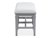Magnussen Home Charleston Harbor Gray Grey Extendable Rectangular Dining Table With 4 Side Chairs Bench And Server
