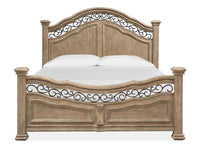Magnussen Home Marisol Fawn King Panel Bed With Nightstand