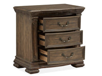 Magnussen Home Durango Willadeene Brown California King Panel Bed With 2 Nightstands