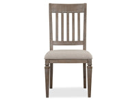 Magnussen Home Lancaster Dovetail Grey Extendable Rectangular Dining Table With 6 Side Chairs 2 Arm Chairs And Buffet