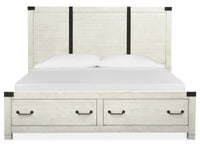 Magnussen Home Chesters Mill Alabaster California King Panel Storage Bed