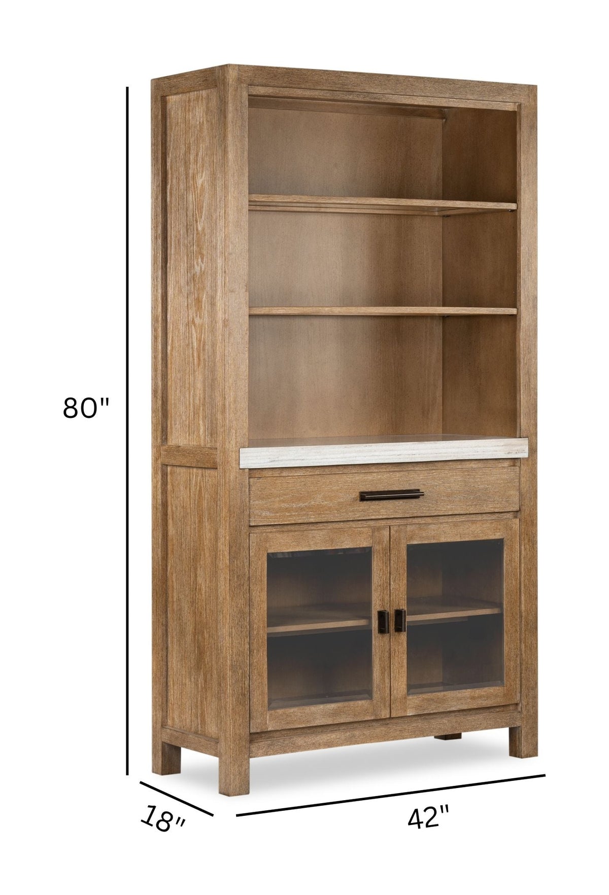 Magnussen Home Plum Creek Sierra Brown Rectangular Dining Table With 4 Side Chairs Bench Server And Display Cabinet