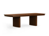 Magnussen Home Reena Rich Brown Extendable Trestle Dining Table With 4 Side Chairs And Bench