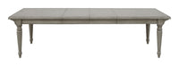Pulaski Madison Ridge Bluff Grey Farmhouse Leg Dining Table With 4 Side Chairs And Server