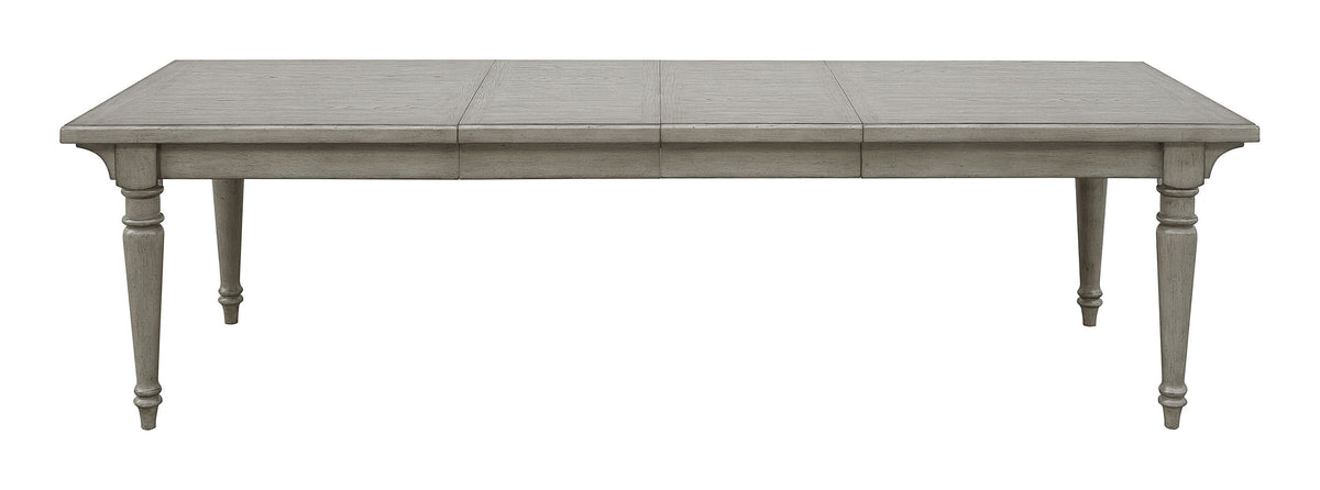 Pulaski Madison Ridge Bluff Grey Farmhouse Leg Dining Table With 8 Side Chairs
