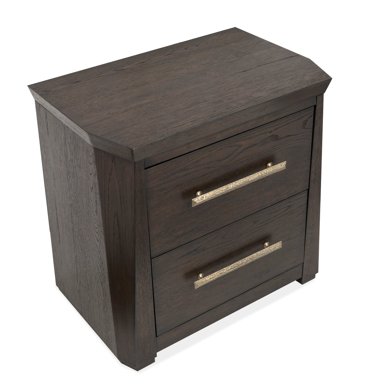 Magnussen Home Tauren Coffee Bean Queen Panel Bed With Nightstand