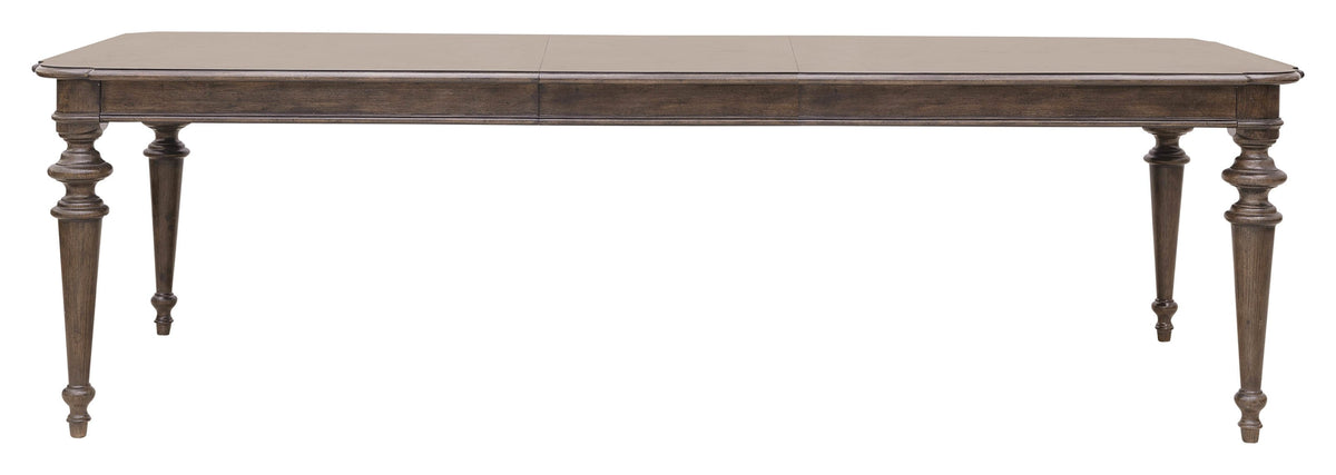 Pulaski Saddle Creek Timber Brown Extendable Leg Dining Table With 6 Wood Back Side Chairs And Server