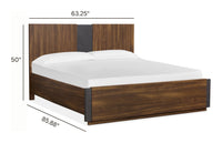 Magnussen Home Jensen Tavern Brown Queen Panel Bed With 2 Nightstands