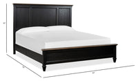 Magnussen Home Surrey Brown California King Panel Bed