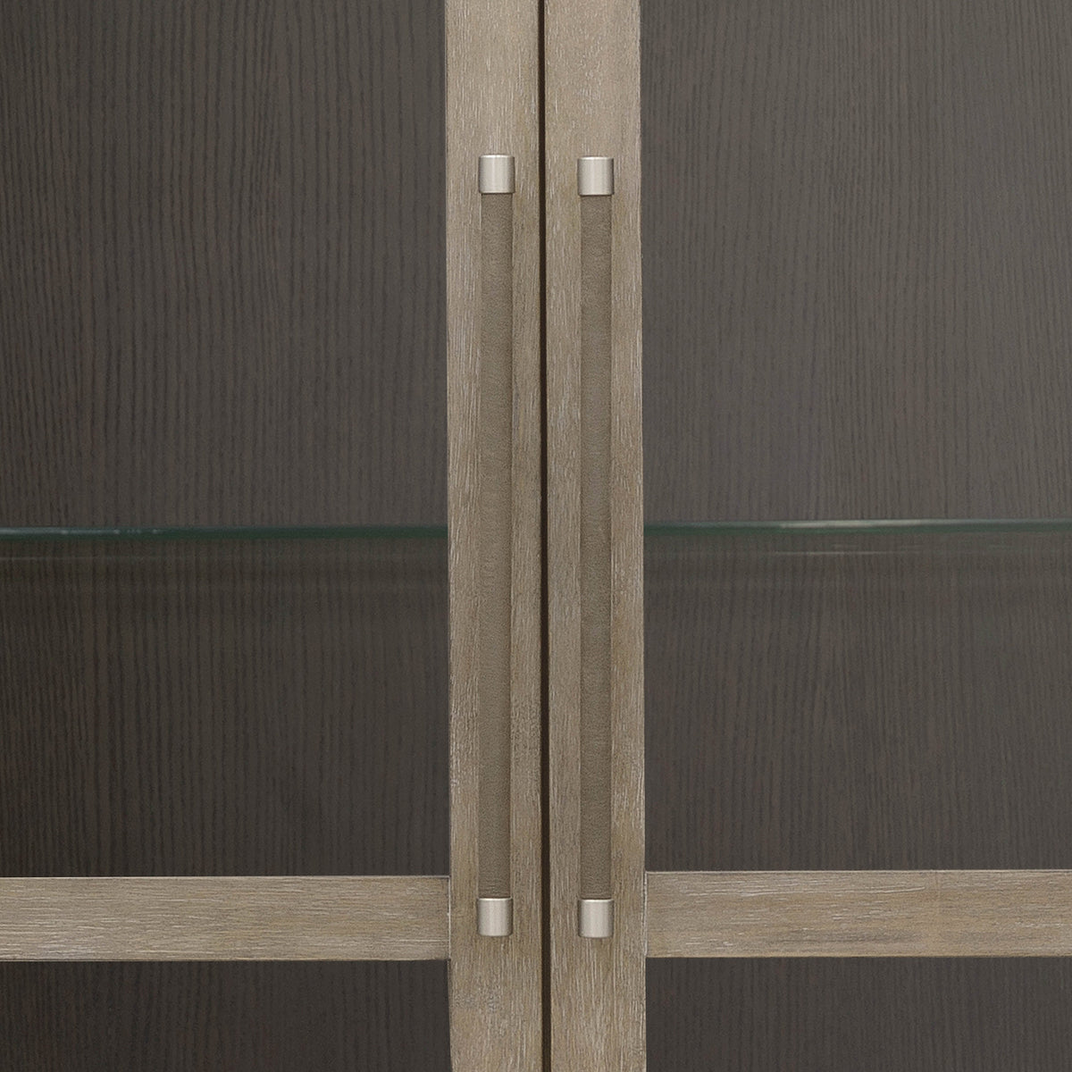 Pulaski Anderson Park Moose Trail And Frontier Brown China Cabinet