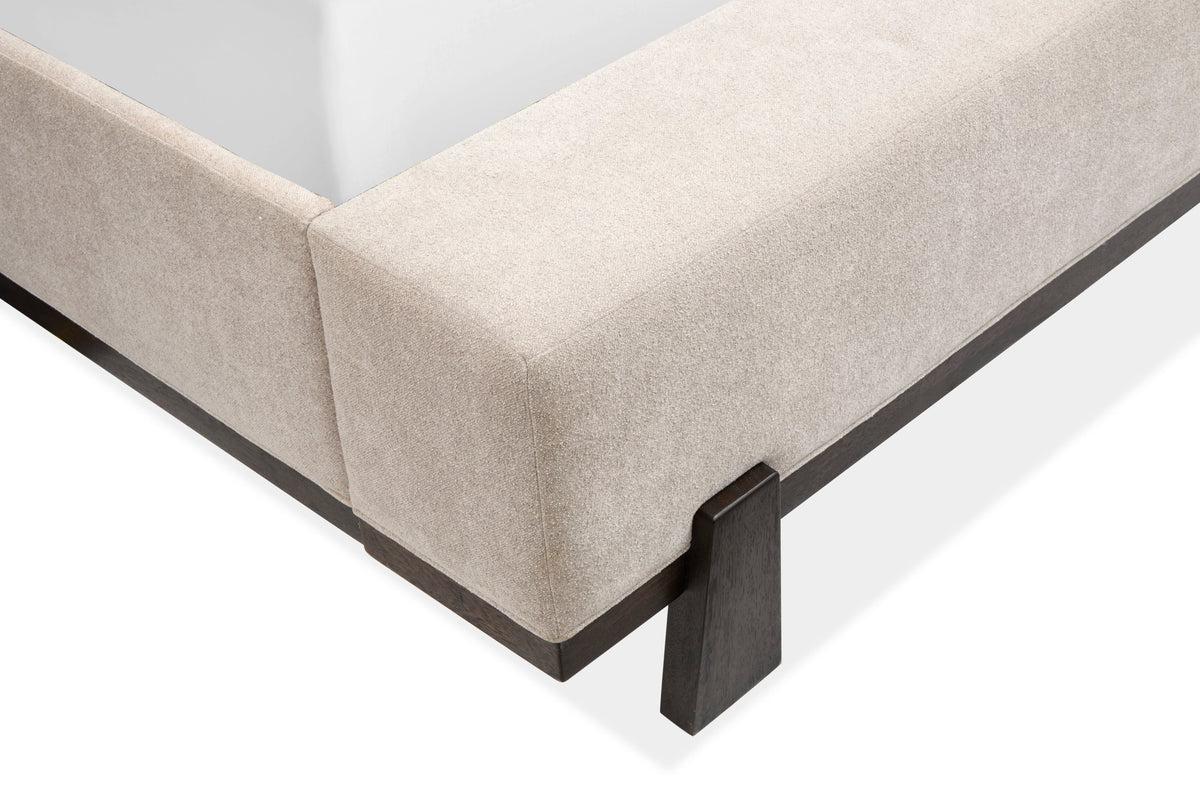 Magnussen Home Tauren Coffee Bean King Upholstered Panel Bed