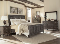 Magnussen Home Calistoga Weathered Charcoal Queen Panel Bed