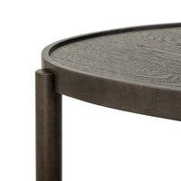 Magnussen Home Hadleigh Black Coffee Bean Shaped Accent End Table