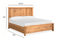 Magnussen Home Laramie Honey Wheat King Panel Bed