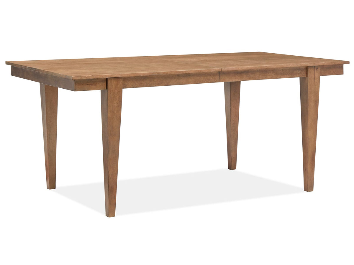 Magnussen Home Lindon Belgian Wheat Extendable Rectangular Dining Table With 2 Grey Side Chairs 2 Arm Chairs And Buffet
