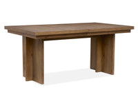 Magnussen Home Marcel Harvest Brown Extendable Trestle Dining Table With 8 Side Chairs