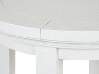 Magnussen Home Heron Cove Chalk White Round Accent End Table