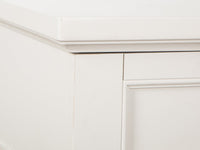 Magnussen Home Willowbrook Egg Shell White California King Panel Bed With 2 Open Nightstands
