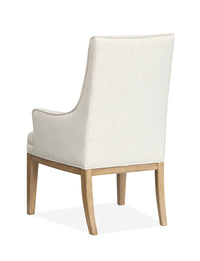 Magnussen Home Coventry Honey Maple Upholstered Host Chair Two Pack