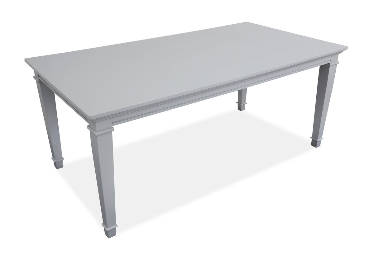 Magnussen Home Charleston Harbor Gray Grey Extendable Rectangular Dining Table With 6 Side Chairs And Server