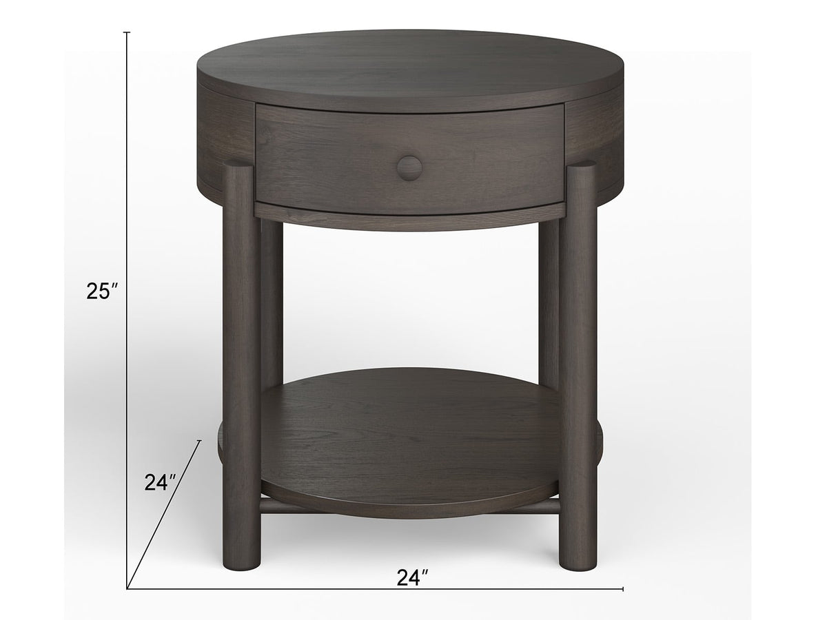 Magnussen Home Hadleigh Black Coffee Bean Shaped Nesting Cocktail Table With End Table