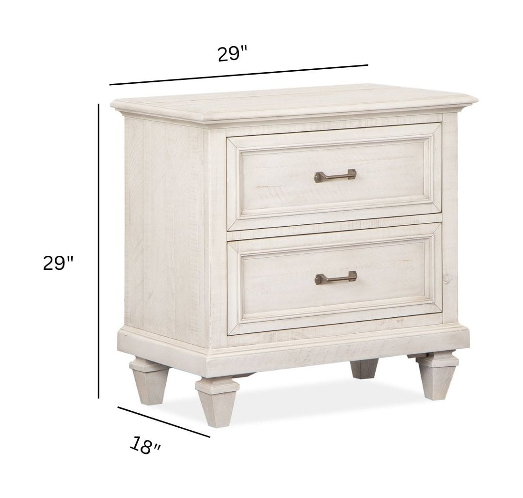 Magnussen Home Newport Alabaster Drawer Nightstand