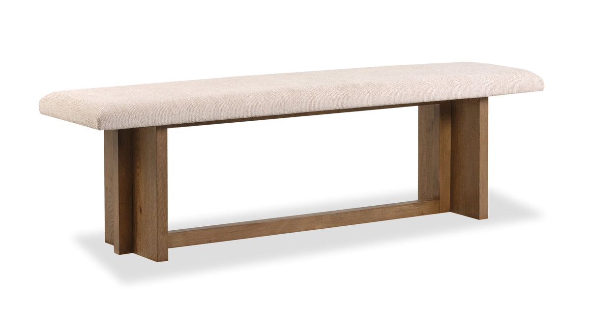 Magnussen Home Marcel Harvest Brown Extendable Trestle Dining Table With 2 Benches And Buffet