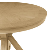 Rylie Dining Table & 4 Captains Chairs, Natural Finish, Camel Vegan Leather