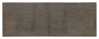 Pulaski Madison Ridge Natural Bark Extendable Leg Dining Table With 4 Side Chairs 2 Arm Chairs And Server