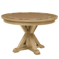 Rylie Dining Table with Game Top, Natural Finish