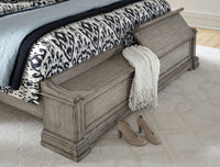 Pulaski Madison Ridge Heritage Taupe King Storage Bed With Nightstand