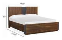 Magnussen Home Jensen Tavern Brown King Panel Bed With Nightstand
