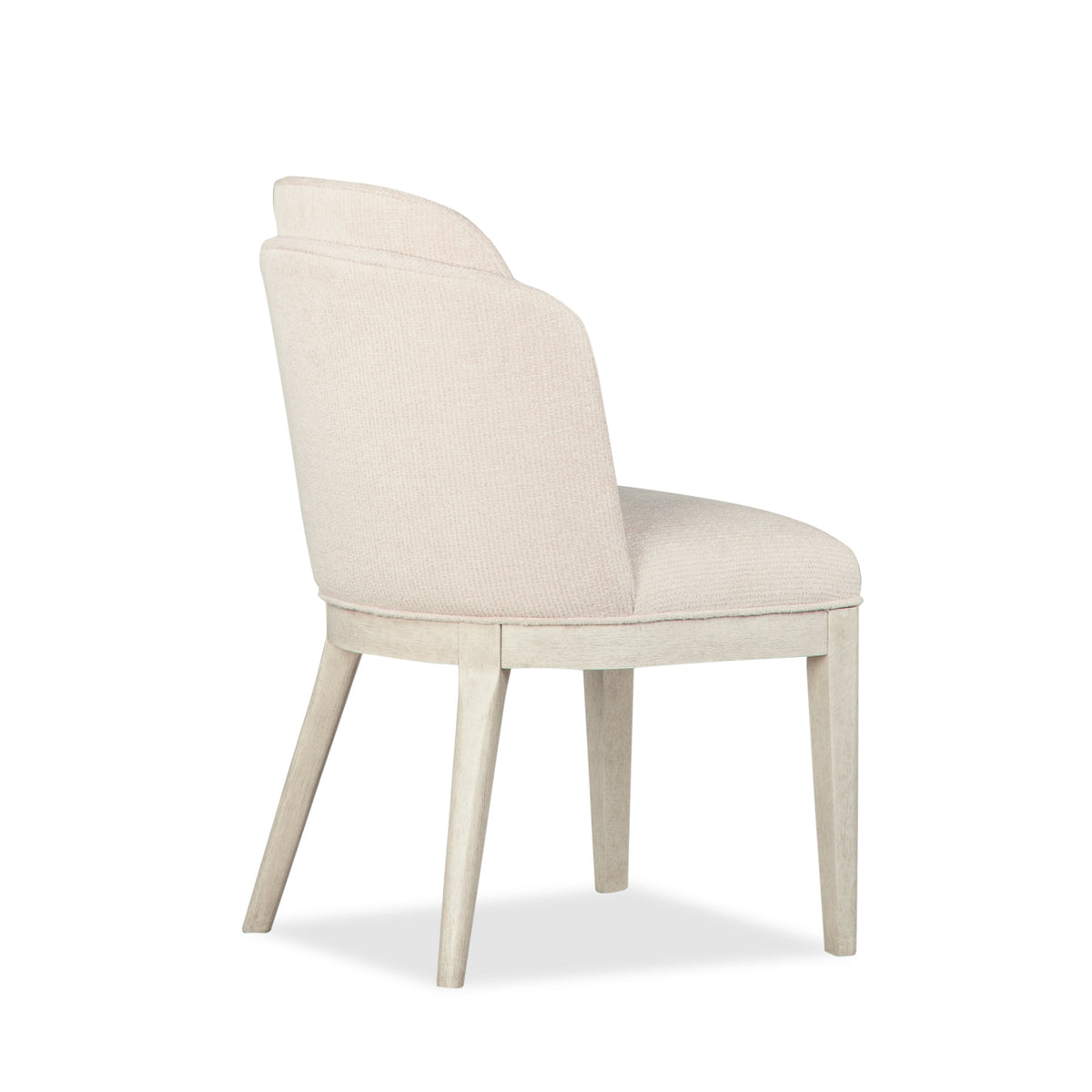 Magnussen Home Lorelei Misty Cloud Extendable 54" Round Dining Table With 2 Side Chairs And 2 Host Chairs