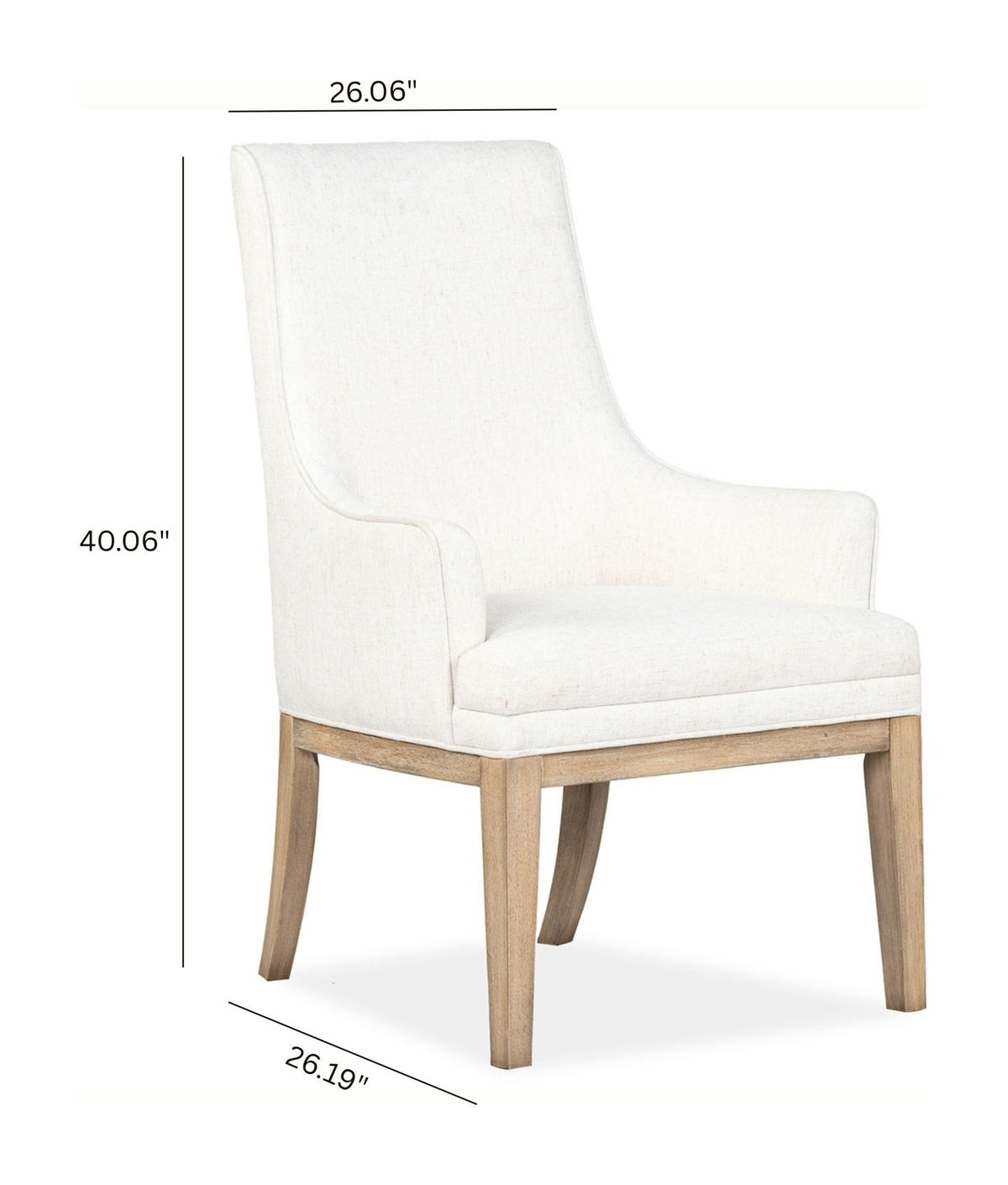 Magnussen Home Coventry Honey Maple Upholstered Host Chair Two Pack
