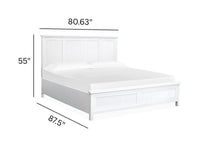 Salt Life Home Windmill Harbour White Whisp And Sand King Panel Bed