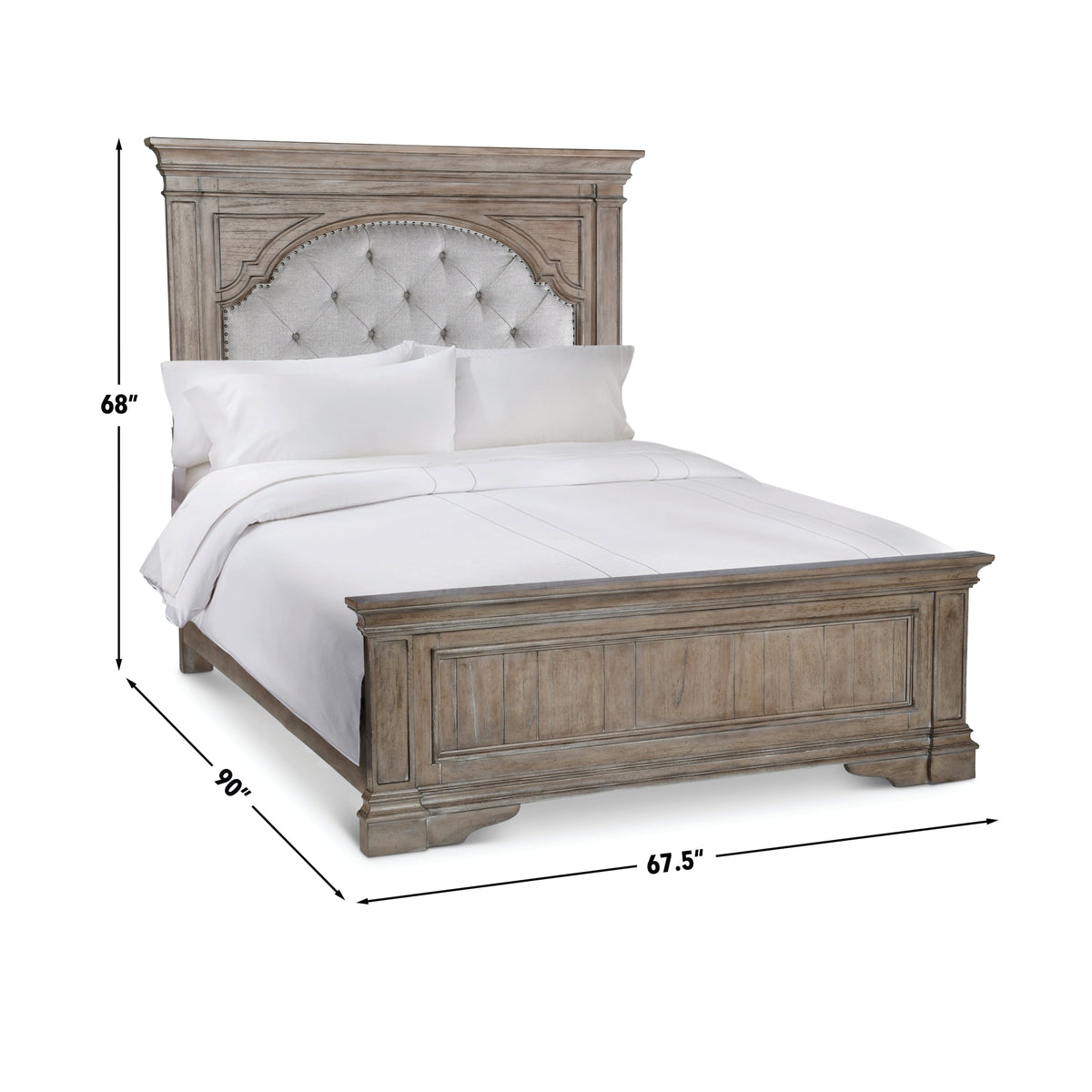 Highland Park Queen Bed Driftwood ECOM