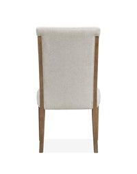 Magnussen Home Plum Creek Sierra Brown Rectangular Dining Table With 6 Upholstered Side Chairs And Server