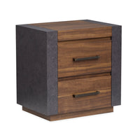 Magnussen Home Jensen Tavern Brown King Panel Bed With Nightstand