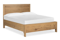 Magnussen Home Davenport Rustic Caramel Queen Panel Bed With 2 Nightstands
