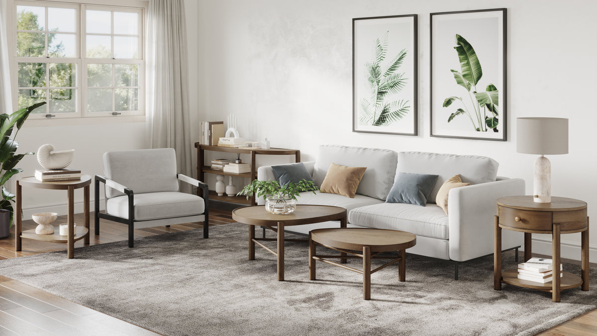 Magnussen Home Hadleigh Brown Honey Nesting Cocktail Table