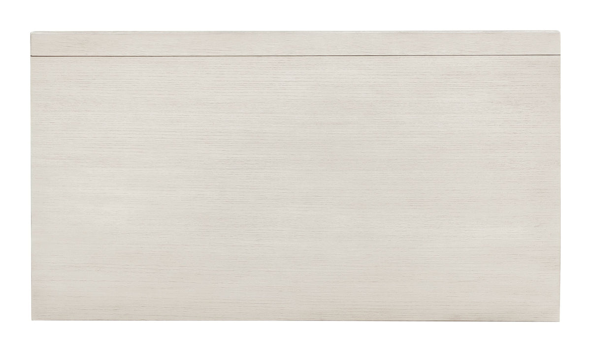 Pulaski Camila Creamy White Queen Upholstered Bed With Nightstand