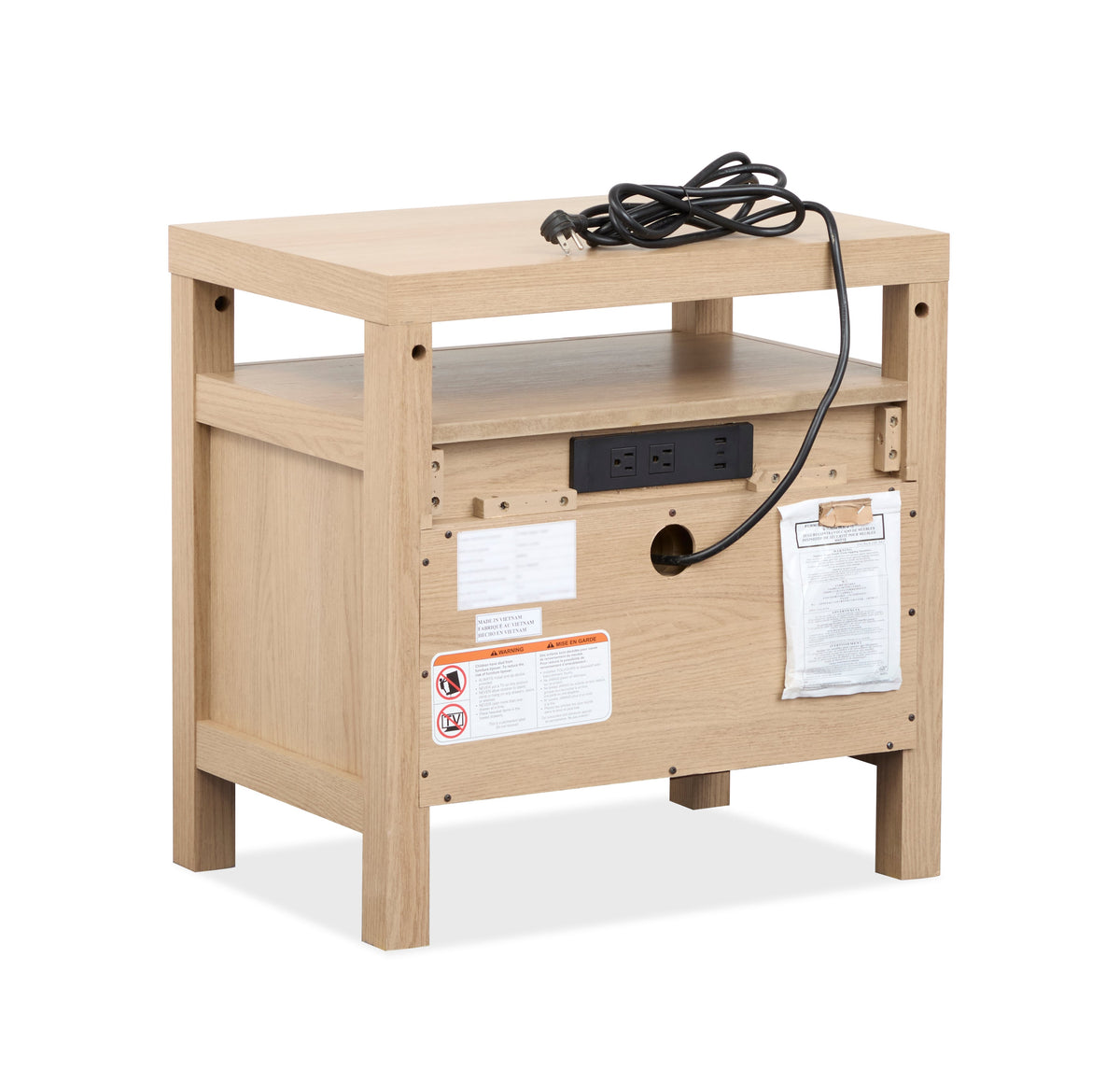 Magnussen Home Merrifield Sandstone Beige King Panel Bed With Nightstand