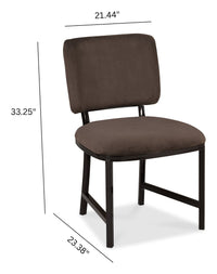 Pulaski Modern Mosaic Brown Leg Dining Table With 2 Side Chairs And 2 Arm Chairs