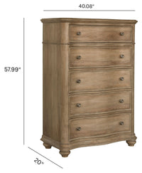 Pulaski Weston Hills Flax Seed 5 Drawer Chest